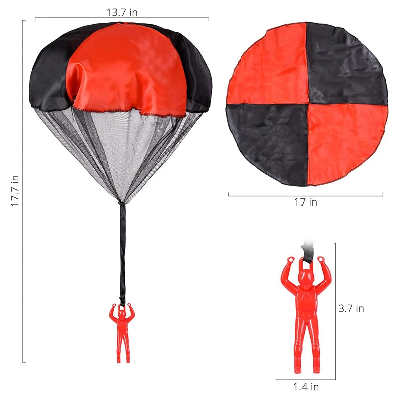 Tangle-Free Parachute Toys for Kids – Outdoor Flying Men Toys, Fun Easter Basket Stuffers, Unique Gifts for Boys and Girls