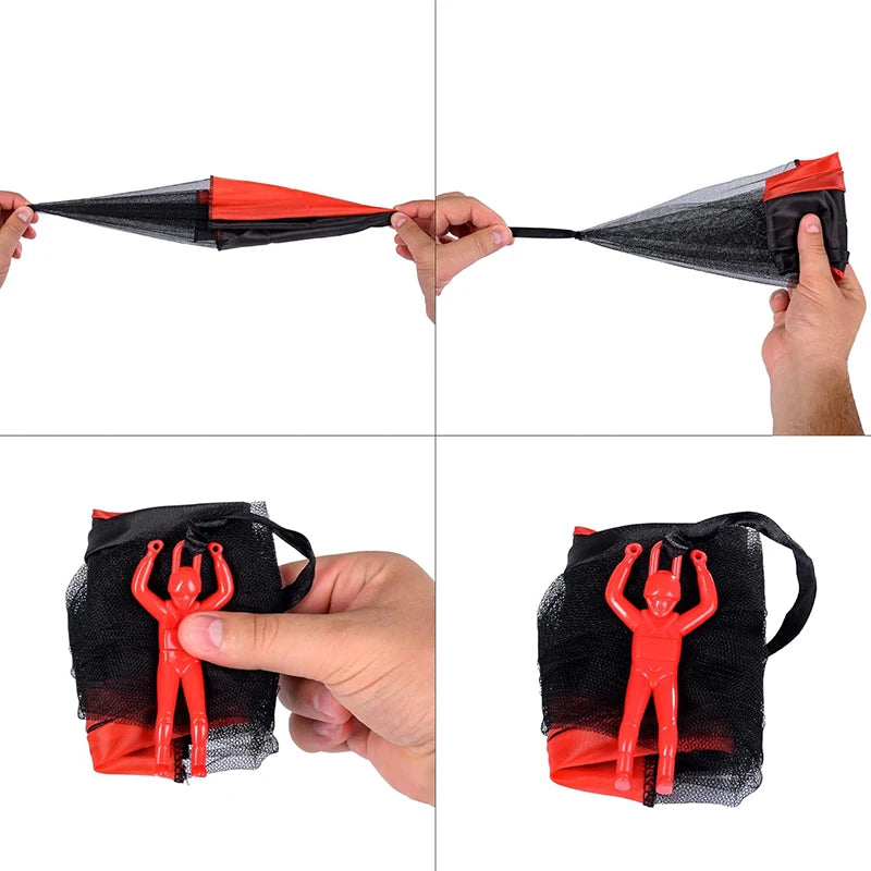 Tangle-Free Parachute Toys for Kids – Outdoor Flying Men Toys, Fun Easter Basket Stuffers, Unique Gifts for Boys and Girls